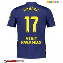 Moške Nogometnih dresov Atletico Madrid David Hancko #17 Gostujoči 2025-26 Kratki rokavi